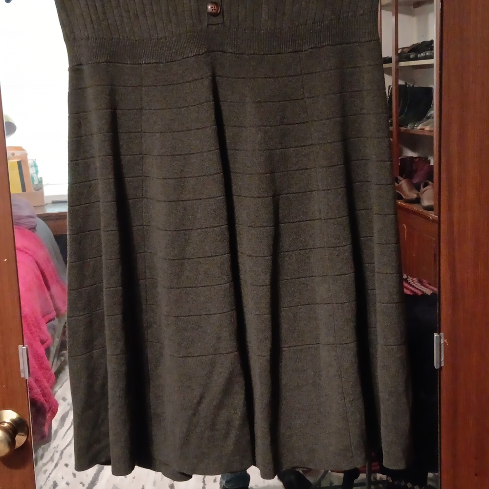 Torrid Ribbed Olive Dress - Picture 3 of 7
